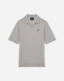 Kingsmead Merino Polo - Pebble